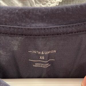 14th & Union Gray Casual Blouse